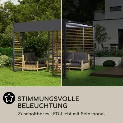Valence Gazebo 3x3 M UV50+ Wasserabweisend LED-Solar-Beleuchtung Solar-Panel -Gartenwelt Verkauf 10040112 de 0004 logo