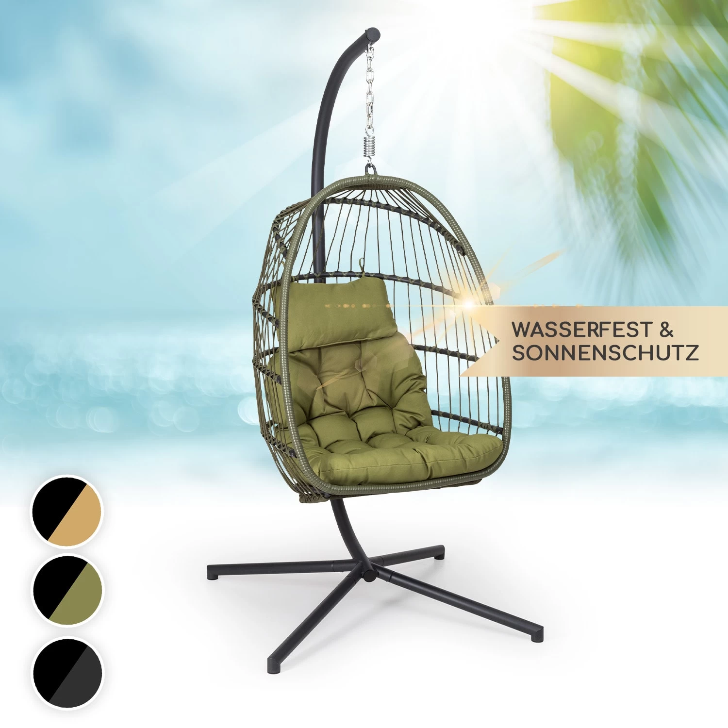 Biarritz Individuelle Hängesessel PE Aluminium Polyrattan 130 Kg 3 Biarritz Individuelle Hängesessel PE Aluminium Polyrattan 130 Kg