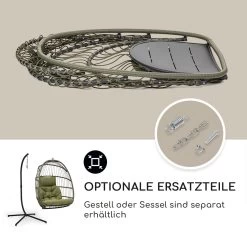 Biarritz Individuelle Hängesessel PE Aluminium Polyrattan 130 Kg 12 Biarritz Individuelle Hängesessel PE Aluminium Polyrattan 130 Kg -Gartenwelt Verkauf 10040300 de 0005 usp