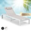 Lucca Lounger Liegestuhl Polyester Aluminium 4-Stufen -Gartenwelt Verkauf 10041236 de 0001 main